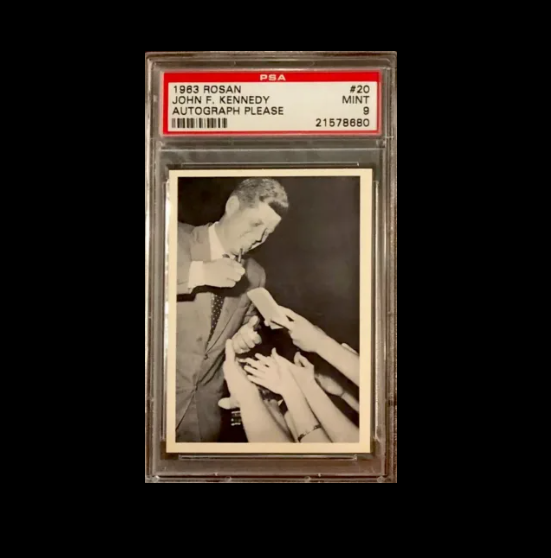 PoliticTreasure's tweet photo. 1963 John F Kennedy (PSA 9) MINT JFK Autograph Please

#politicalcards #collectibles #jacquelinekennedy #abrahamlincoln #MarilynMonroe #GeorgeWBush #DonaldJTrump #johnfkennedy #politicaltreasures 
https://t.co/FwRYvLc87D https://t.co/mcc3eejLZW