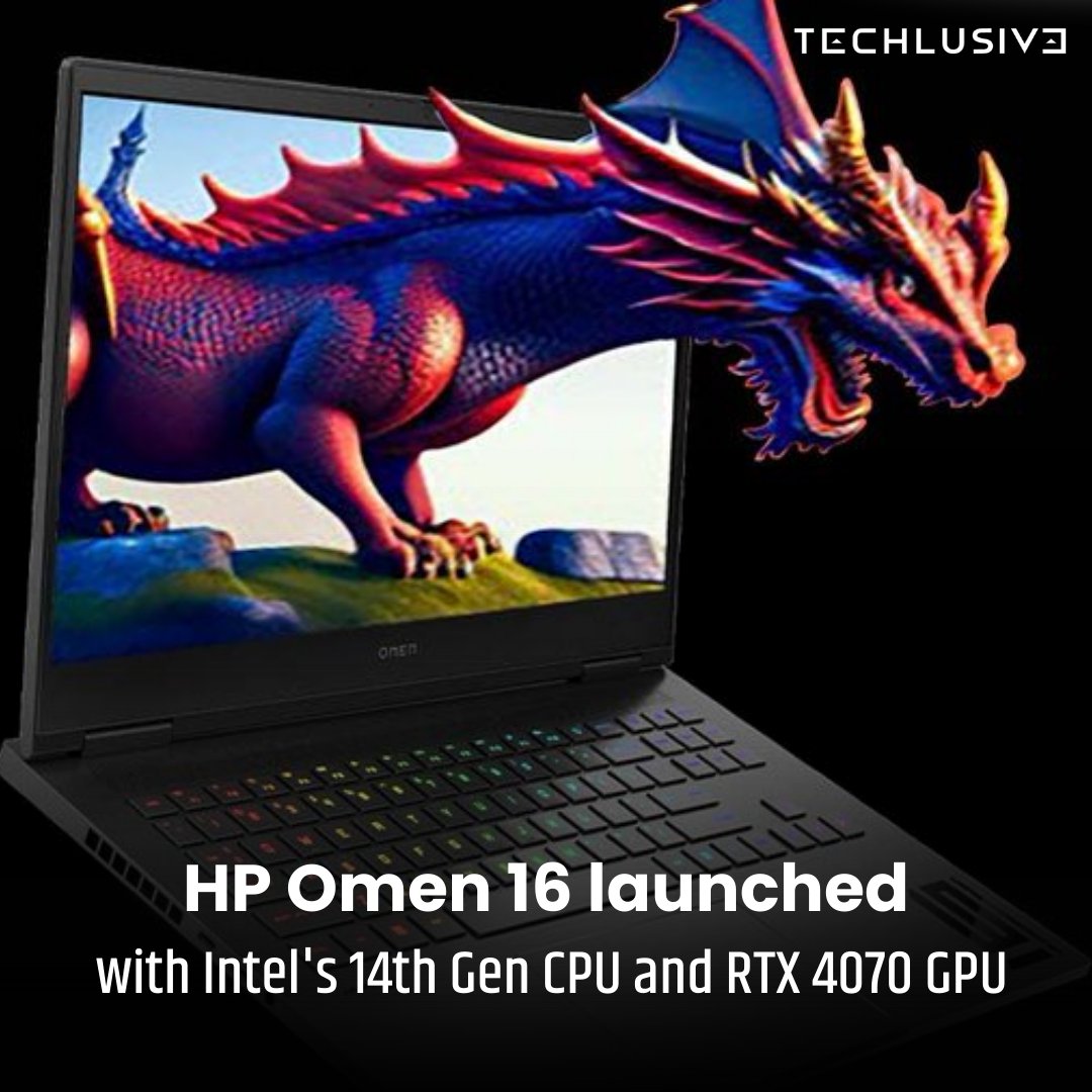TechlusiveOFCL's tweet photo. HP has unveiled the all-new HP Omen 16 gaming laptop in India. The laptop comes with Intel's 14th generation processors and RTX 4000 series GPUs.
Full Story: https://t.co/IK4j2CDByY
#HP #OMEN16 #GamingLaptop #techlusive #TechNews https://t.co/LflAfwKSDY
