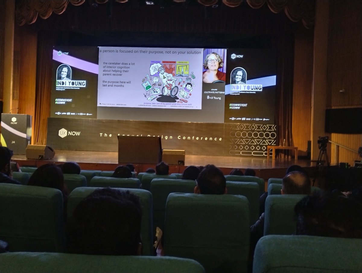 Worth double tapping 🤌
<a href="/indiyoung/">Indi Young (she/her)</a> 
#uxnow #uxnowevent