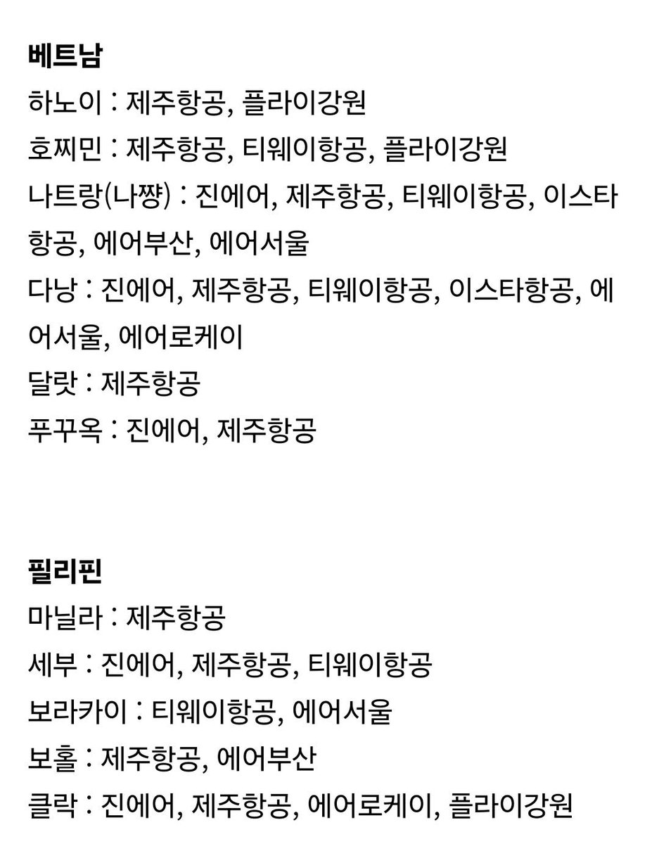 honeytip_backup's tweet photo. 여행 고인물을 위한 저가항공 직항지 총정리 https://t.co/uWwkNlnpKQ