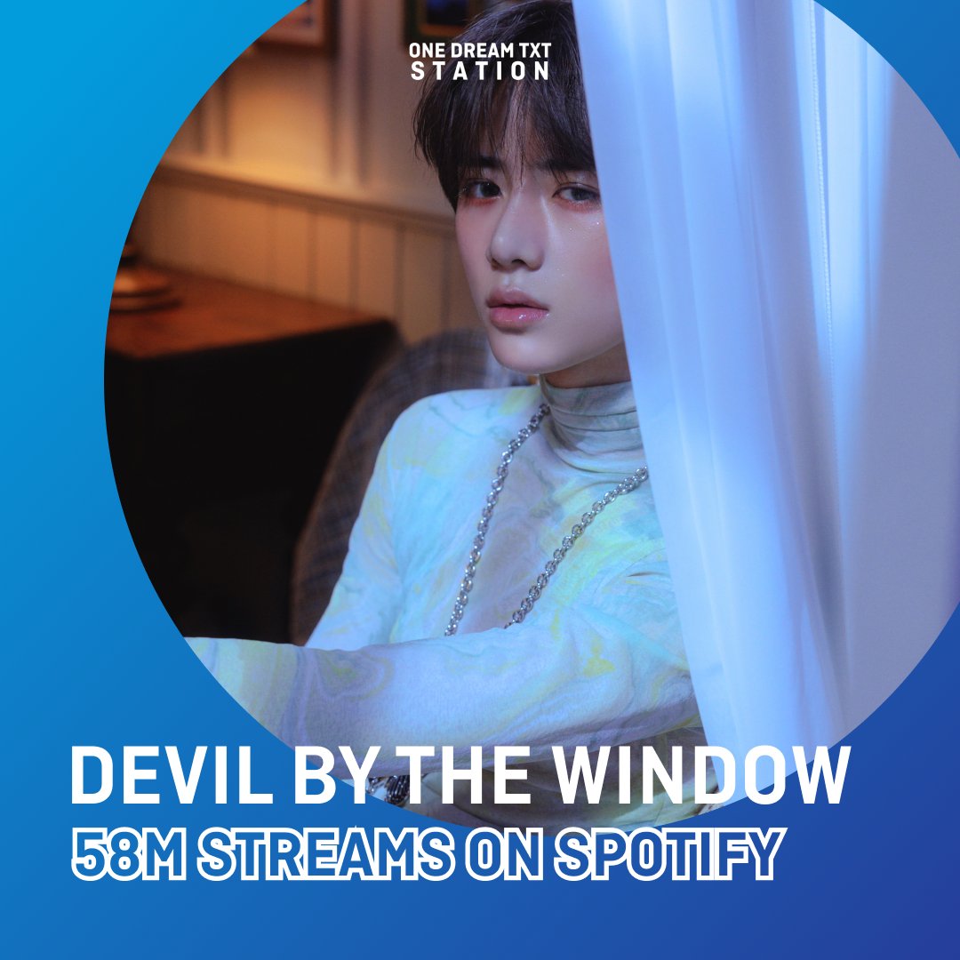 txtphstudio's tweet photo. ▶️ SPOTIFY PHILIPPINES UPDATE
📆 January 12, 1:35 PM
.@TXT_members #DevilByTheWindow has now surpassed 58 MILLION STREAMS on Spotify and is now at 58.2 🔥
🎧 https://t.co/djlPseFxFi
#TOMORROW_X_TOGETHER
@TXT_members @TXT_bighit https://t.co/IXO3PcfVLV