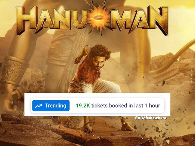 TradeBOC's tweet photo. 🌟🔥 #Hanuman Emerges as the Leading Force Among Today's Releases! 👊🏻🎬

The epic tale captures hearts and takes the lead in the cinematic arena! 🚀💫 #HanumanSuccess #BoxOfficeDominance https://t.co/qnWX7BlwPF