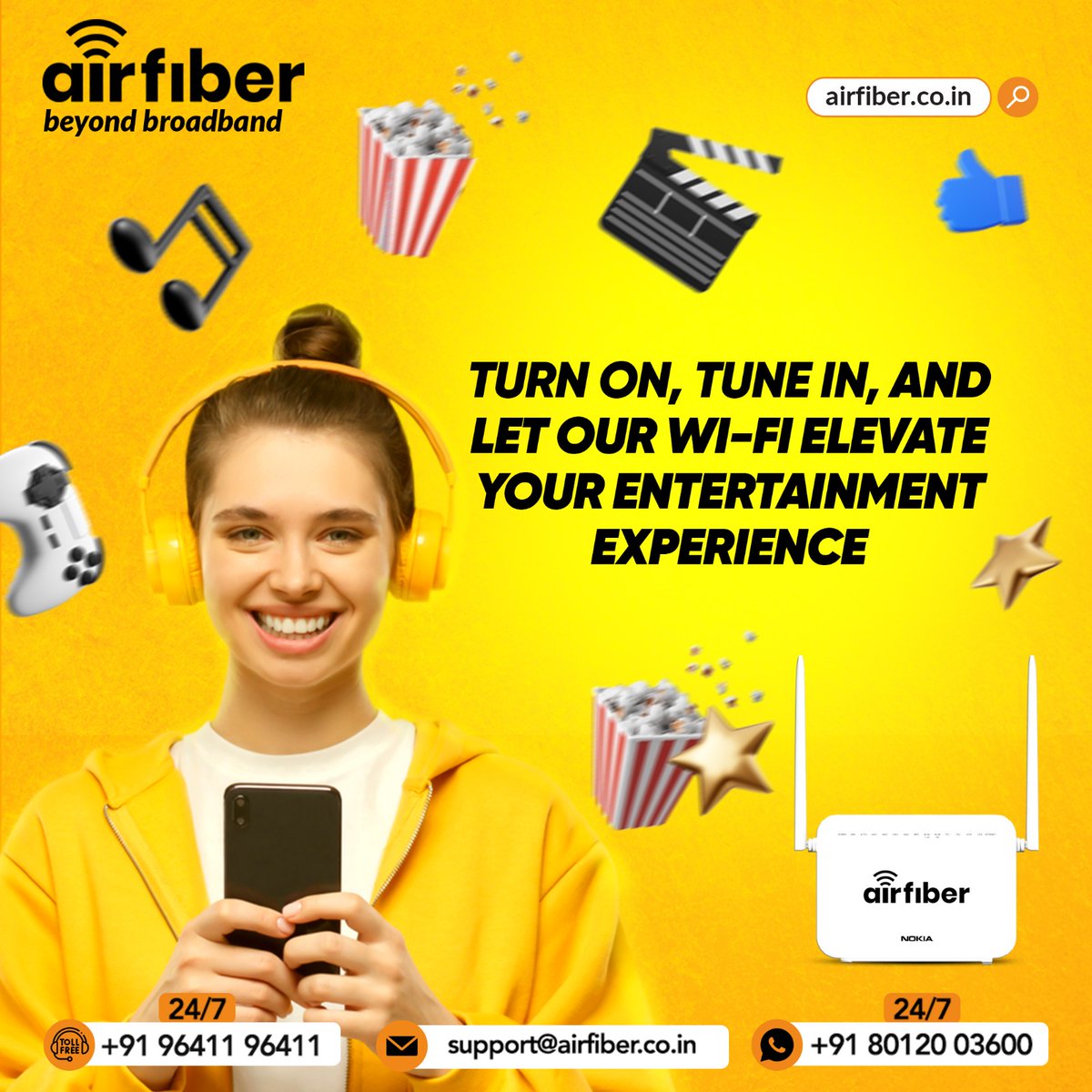 Dive into the Fun Zone: Your All-Access Pass to Entertainment Bliss!!

Airfiber Broadband in Hosur !!

#Hosur | #InternetService | #FastInternetSpeed | #Airfiber | #smartservice | #Offer | #NewLaunch | #TurnOnTheLight | #turnin | #turnons | #turnonnotifications | #turning