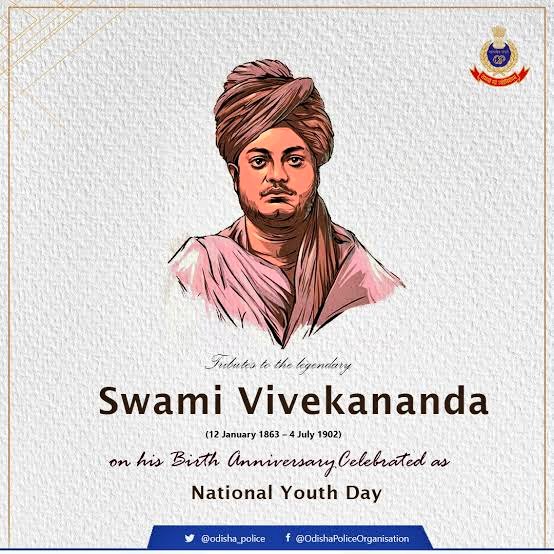 Remembering the great icon of India, Philosopher & social reformer #SwamiVivekananda on his #BirthDayAnniversary, celebrated as #NationalYouthDay. His ideology of universal brotherhood & service to mankind continues to inspire the youth of India. 🇮🇳