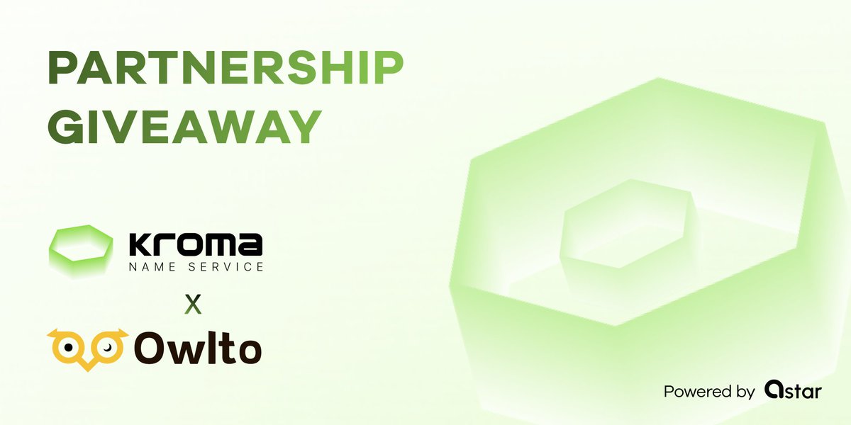 Kroma Name Service (@kromansdomains) on Twitter photo π Get ready for the ultimate #KromaNetwork 2024 Kickoff Campaign! (1/3)
<a href="/Owlto_Finance/">Owlto Finance(π¦ππ¦)</a> & <a href="/kromansdomains/">Kroma Name Service</a> join forces to provide you with a campaign to start your new year on a high! π₯
π° Brace yourselves for a thrilling lineup of valuable giveaways valued at over $1,000U π Get ready for the ultimate #KromaNetwork 2024 Kickoff Campaign! (1/3)
<a href="/Owlto_Finance/">Owlto Finance(π¦ππ¦)</a> & <a href="/kromansdomains/">Kroma Name Service</a> join forces to provide you with a campaign to start your new year on a high! π₯
π° Brace yourselves for a thrilling lineup of valuable giveaways valued at over $1,000U