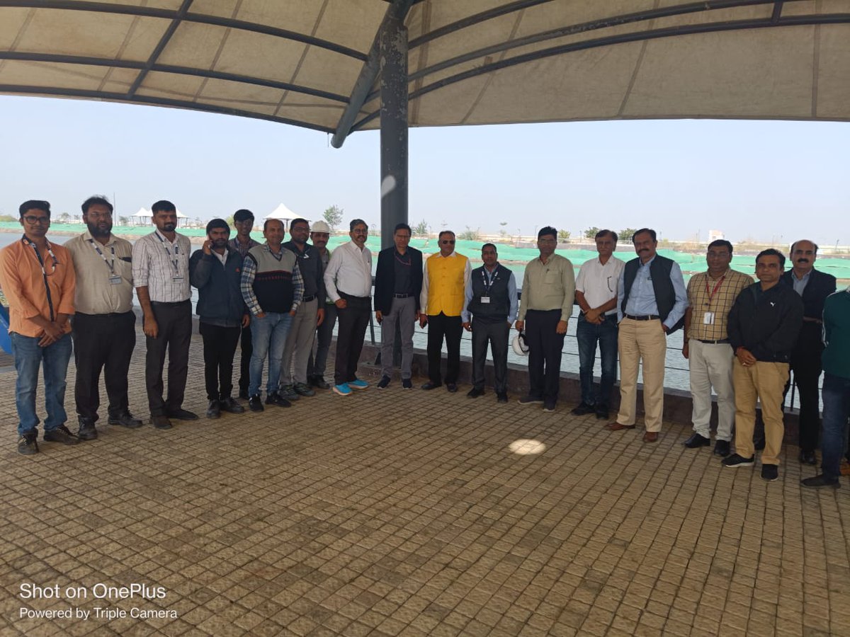 Shri Neeraj Kumar, Director, @NBM_DoT, Govt. of India, Shri Ashish Thakar, DDG, Dr. KB Sharma, Director, DoT, and representatives of TSPs visited the duct system and activation area at #DholeraSIR for planning telecom infrastructure & implementation at #GreenfieldSmartCities of…