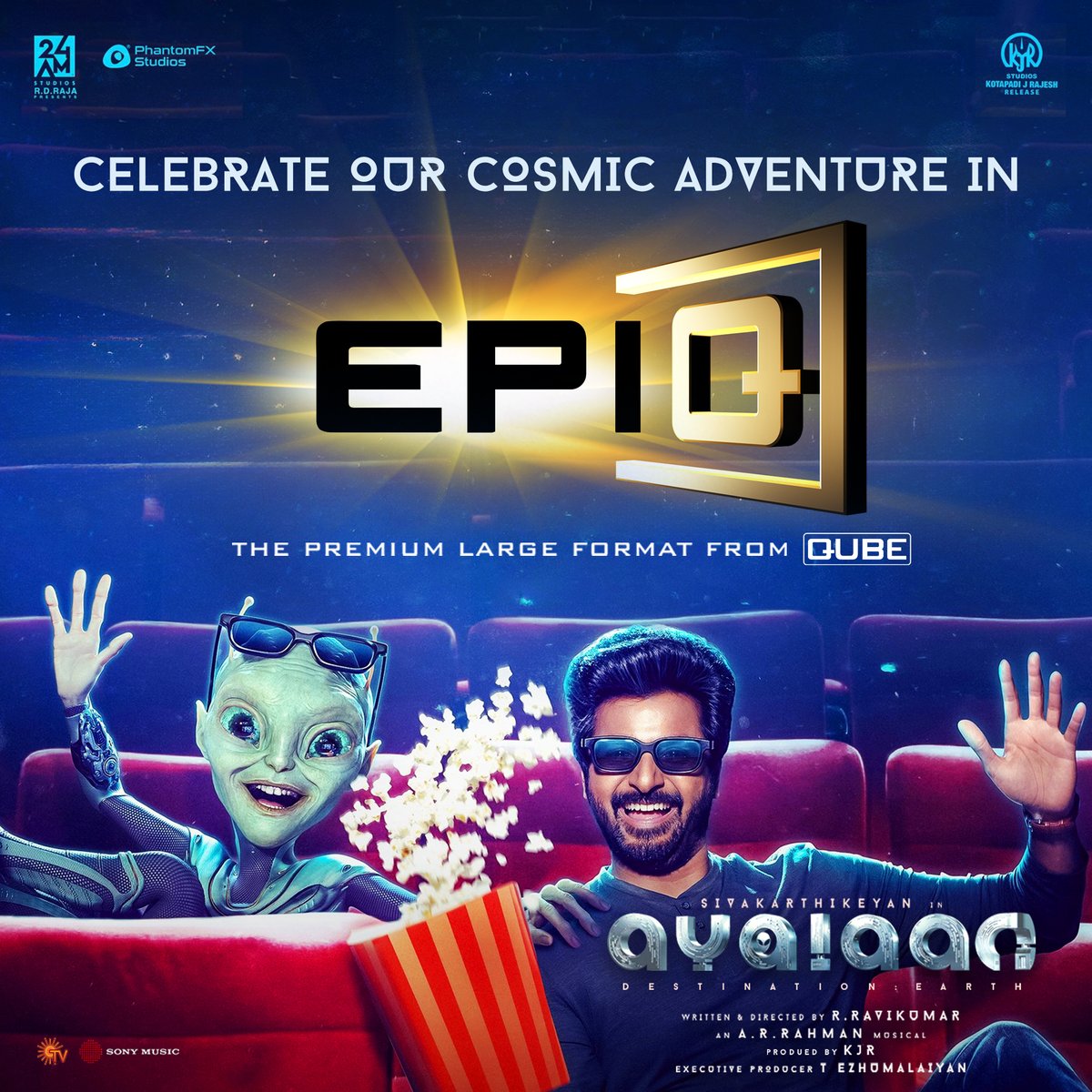 qubecinema's tweet photo. The alien makes an #EPIQ landing!

#Ayalaan #PLF #PremiumLargeFormat

@cinemasbroadway @kjr_studios @Siva_Kartikeyan  @Ravikumar_Dir @arrahman https://t.co/U2Pi4nnEAG