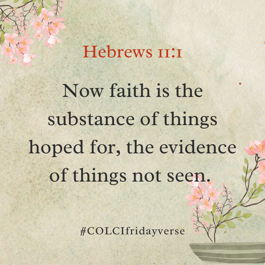colcintl_'s tweet photo. We don't need faith for the seen, but for the unseen.

#colcifridayverse #colcintl #themegacitychurch #manifestinghisfullness #localchurchjos #josplateau https://t.co/gNdOSCjBZq