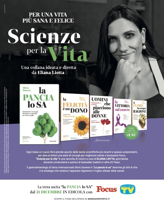 Eliana Liotta (@elianaliotta) on Twitter photo La pancia lo sa, quanto è vero. Ancora per qualche giorno è in edicola, con il mensile Focus e con il settimanale Tv Sorrisi e canzoni, il libro di Silvio Danese, primario di gastroenterologia al <a href="/SanRaffaeleMI/">Ospedale San Raffaele</a>
Collana Scienze per la vita (Sonzogno) La pancia lo sa, quanto è vero. Ancora per qualche giorno è in edicola, con il mensile Focus e con il settimanale Tv Sorrisi e canzoni, il libro di Silvio Danese, primario di gastroenterologia al <a href="/SanRaffaeleMI/">Ospedale San Raffaele</a>
Collana Scienze per la vita (Sonzogno)