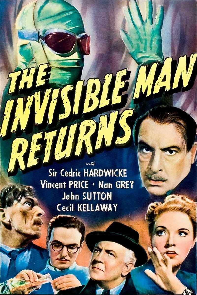 The Invisible Man Returns was released on this day in 1940. #horror #scifi