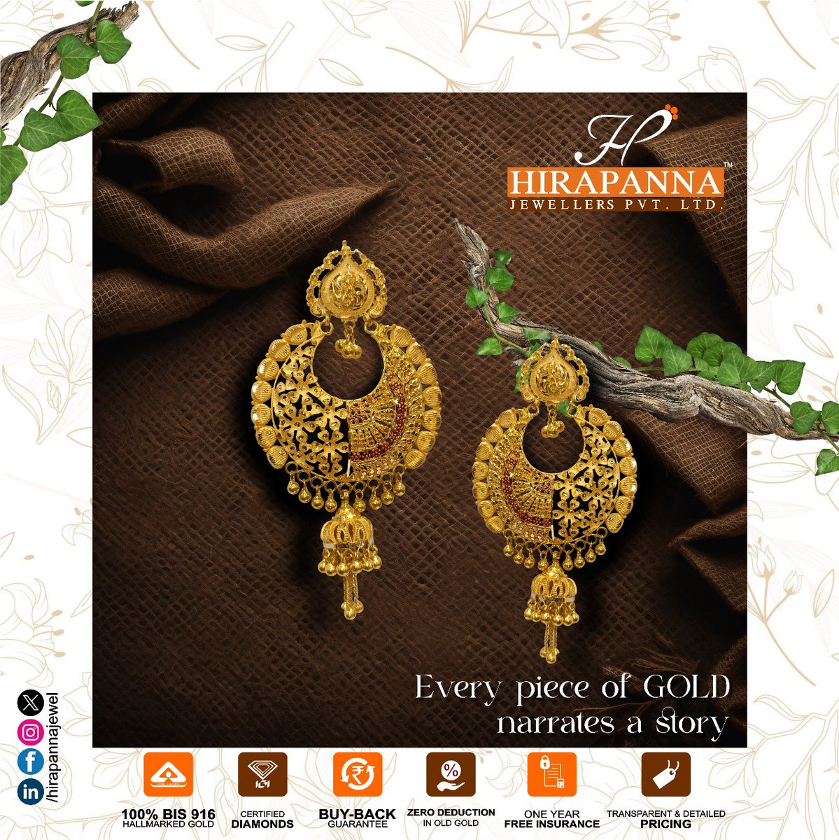 hirapannajewel's tweet photo. Every piece of gold narrates a story!
.
#jewellerylover #poster
#hirapannajewels #hpj #goldchoker #chockers #hirapanna #hirapannajewellers #goldearings #goldjewel #goldforyou #designercollection #designerjewellery #bewowindia #weddingcollections #bewowcreatives #golddesigns https://t.co/sWJdPvLvSo