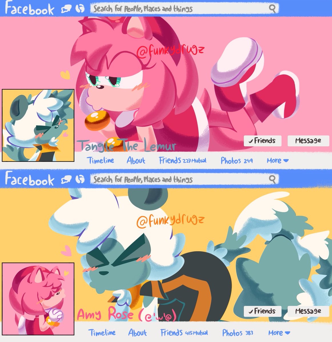 yuppoipoe's tweet photo. Holy burgers a matching couple π©Άπ©·
#tangamy #tangleamy #tanglexamy #amyxtangle #tanglethelemur #amyrose #tanglethelemurfanart #amyrosefanart #SonicTheHedgehog #sonicidw #IDWsonic #sonicthehedgehogfanart #art #fanart #drawing #ibisPaintX https://t.co/DTAdIBtcpB