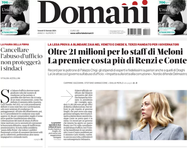lorenzB59's tweet photo. La lotta alla povertà si combatte con i lauti stipendi allo staff personale.
Buongiorno poveri...
#Dio_patriaefamigghja
#Meloni_è_poca_cosa https://t.co/4fziPI2swx