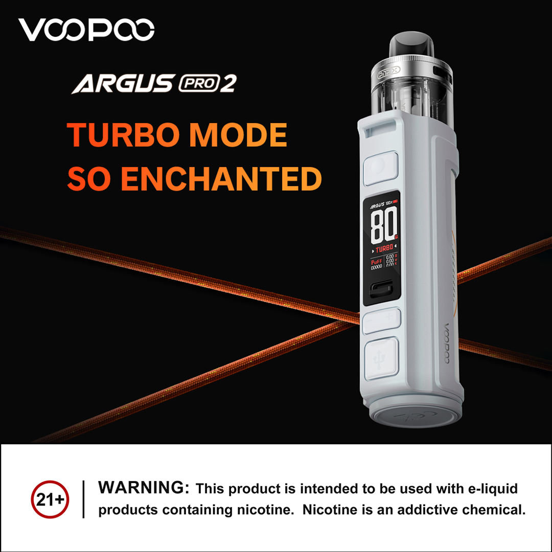 VOOPOO_OFFICIAL's tweet photo. With the TURBO mode, ARGUS PRO 2 provides a remarkable 25% increase in vapor volume in one second.❤‍🔥 The vapor, surging as powerful waves, sparks your inspiration.💪🧐

 #voopoo #voopooargus #voopooarguspro2 #voopoopnpx #arguspro #arguspro2 #argusfamily #newproduct https://t.co/Z1SKljhvBP