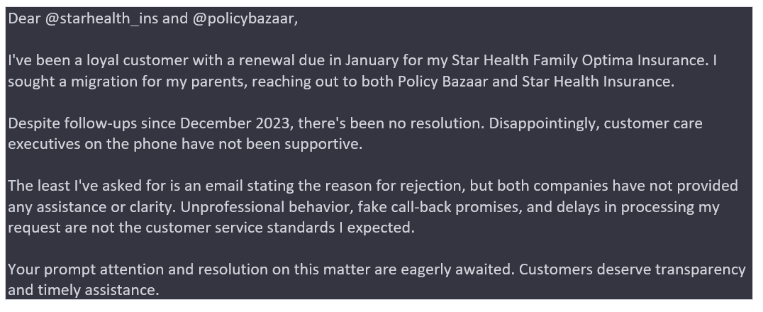 sridhar_lochu's tweet image. @StarHealthIns , @policybazaar 

#CustomerService #InsuranceConcern #StarHealthInsurance #PolicyBazaar