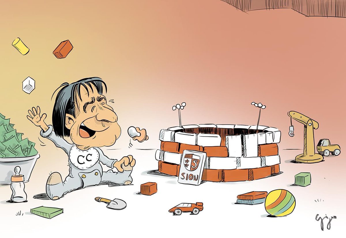 gigalcartoons's tweet photo. Wird Constantins Kindheitstraum bald wahr? #Cartoon #WalliserBote #Megaprojekt #Stadion #FcSion #CC https://t.co/X3IExm5XqX