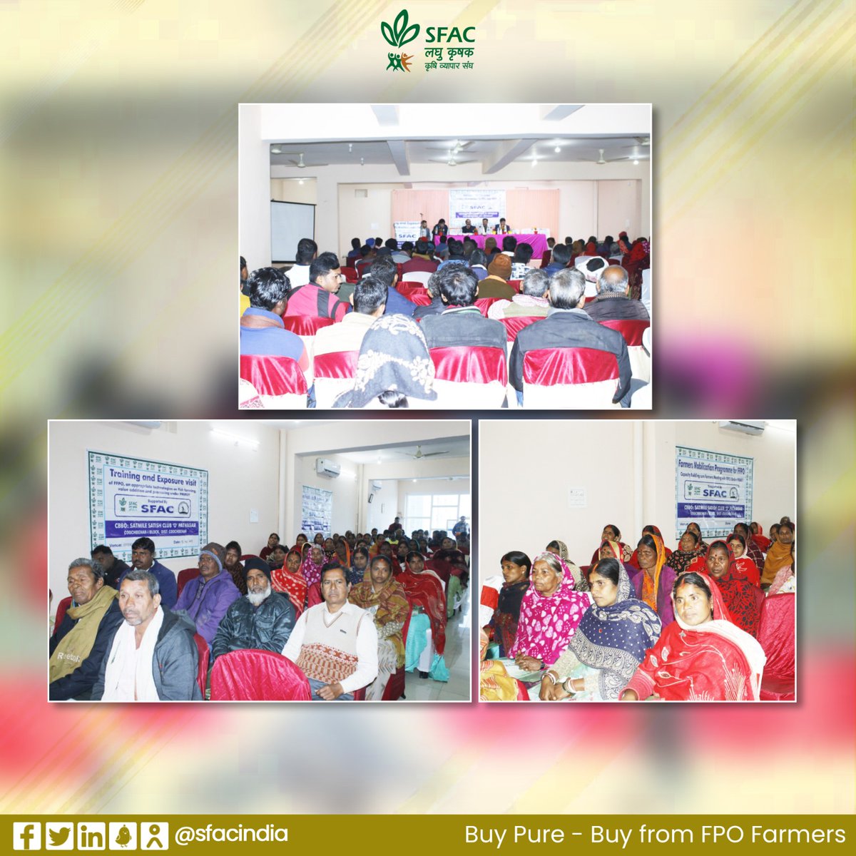 Awareness cum Training Programme for 250 Cooperative members of 18 existing fish cooperative societies under #PMMSY scheme at Koderma, Bihar held on 10/01/2024. 

CBBO : @SatmileO

@AgriGoI @FisheriesGoI @MundaArjun @ShobhaBJP @KailashBaytu @ONDC_Official #SFAC #VocalForLocal