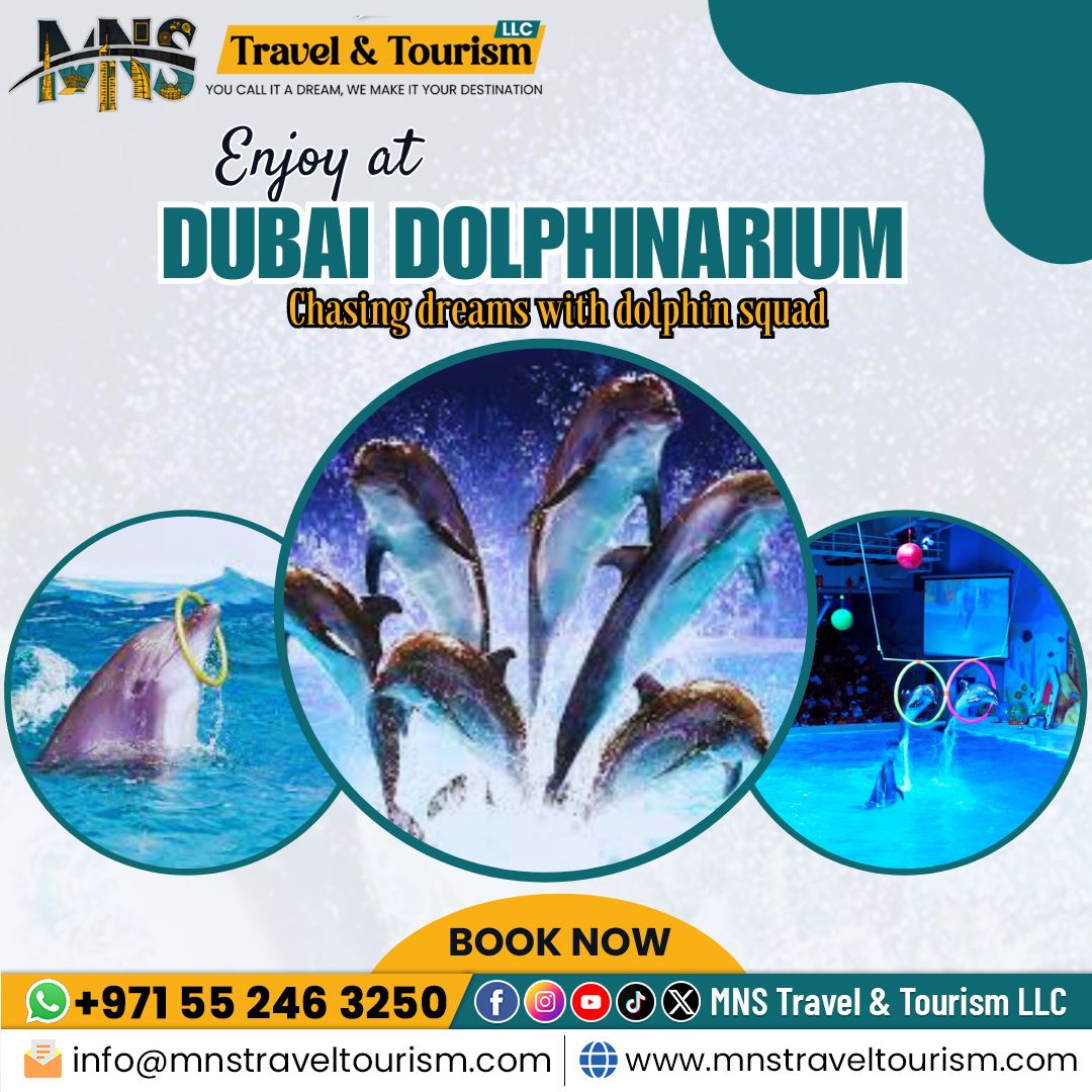 mnstravel's tweet photo. Don’t Miss this 𝗔𝗺𝗮𝘇𝗶𝗻𝗴 𝗰𝗵𝗮𝗻𝗰𝗲 to explore Dubai Dolphinarium.
Book your Tour Right Now Through Our Website https://t.co/1LussyFr4X
Contact Us: +971 55 246 3250
.
.
#dubaidolphinarium #mnstraveltourism #burjkhalifa #dubaimall #dubai #dubaicreek #atlantis #skidubai https://t.co/wGCBnDvUzK