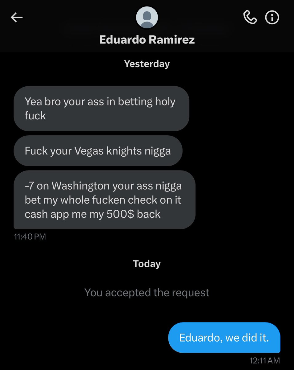 BookitWithTrent's tweet photo. We did it Eduardo🥹

Washington -7 👅💥💀 https://t.co/R7OxvRZGDg