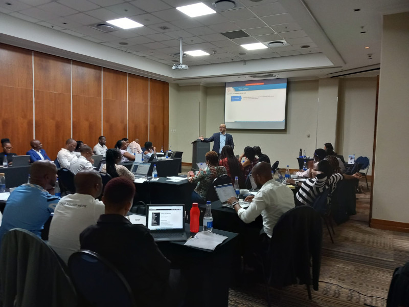 VeilleMa's tweet photo. The Ministry of Trade and Industry of Botswana in partnership with ThinkTankers held  a master class on Economic Intelligence in order to enhance  knowledge of the participants and have a better understanding  of market intelligence and competitiveness.

https://t.co/Cg5THx0Y9H https://t.co/LeATbH1xb5