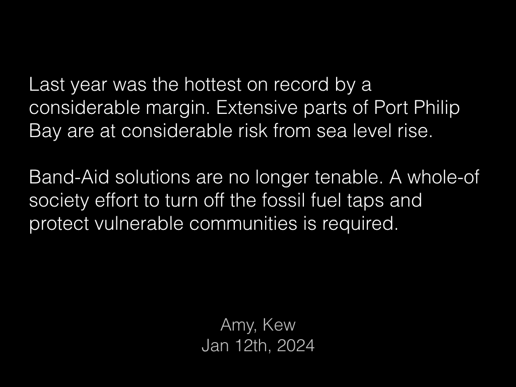 Thanks Amy. I've passed your request on to the whole of China and India's societies, so that they pitch in too, to save Port Philip Bay. I'm sure they will... #ClimateCrisis