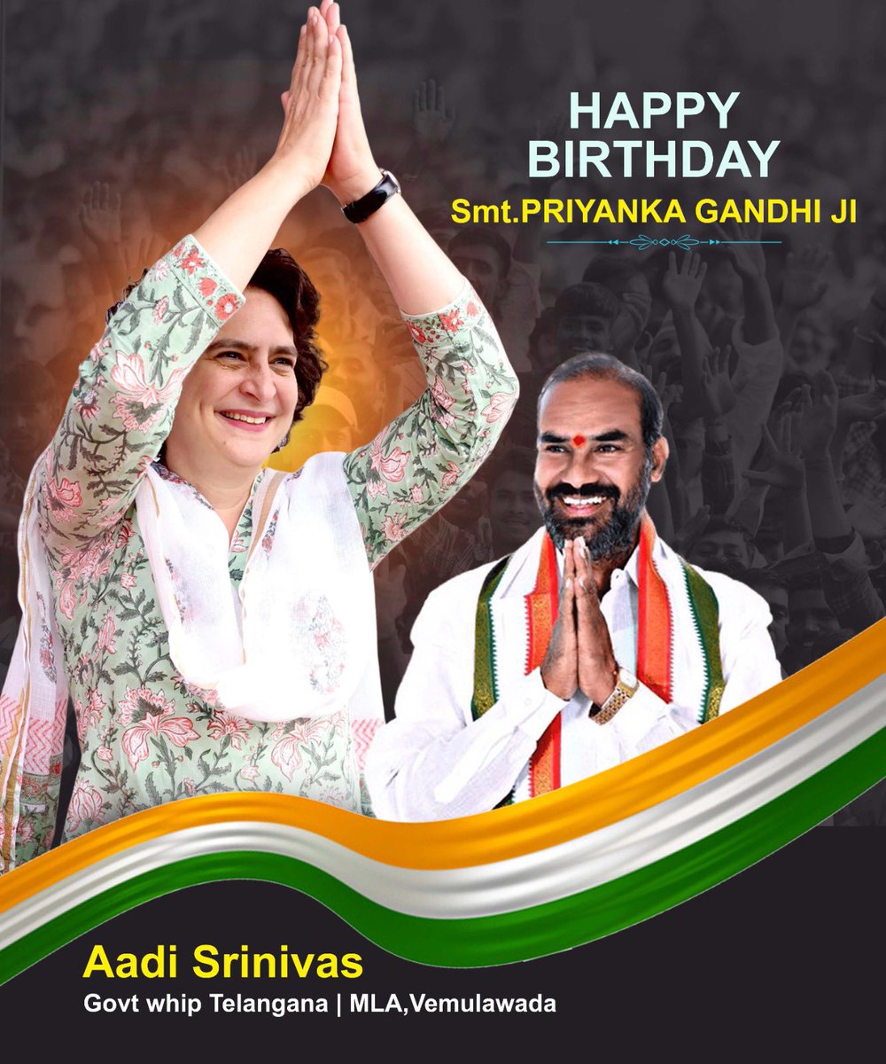 Happy Birthday, Madam Priyanka Gandhi Ji! 
<a href="/priyankagandhi/">Priyanka Gandhi Vadra</a>