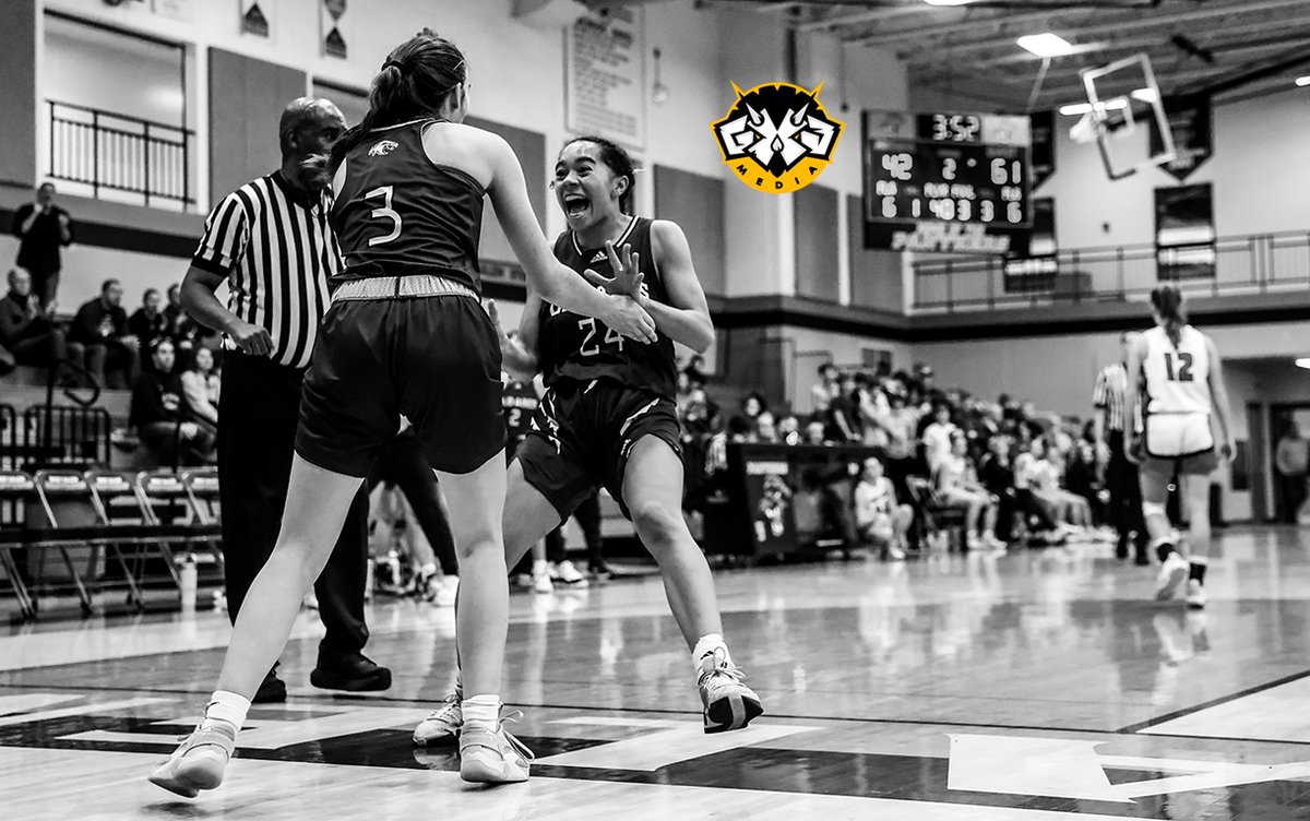 1-11-24 Eau Claire Memorial's Raya Shaw races to meet teammate Jordyn Peed after Peed finished a run to the basket with a successful shot and was fouled in the process in the Old Abes' win at West Salem.
#memorialoldabes #wisgb