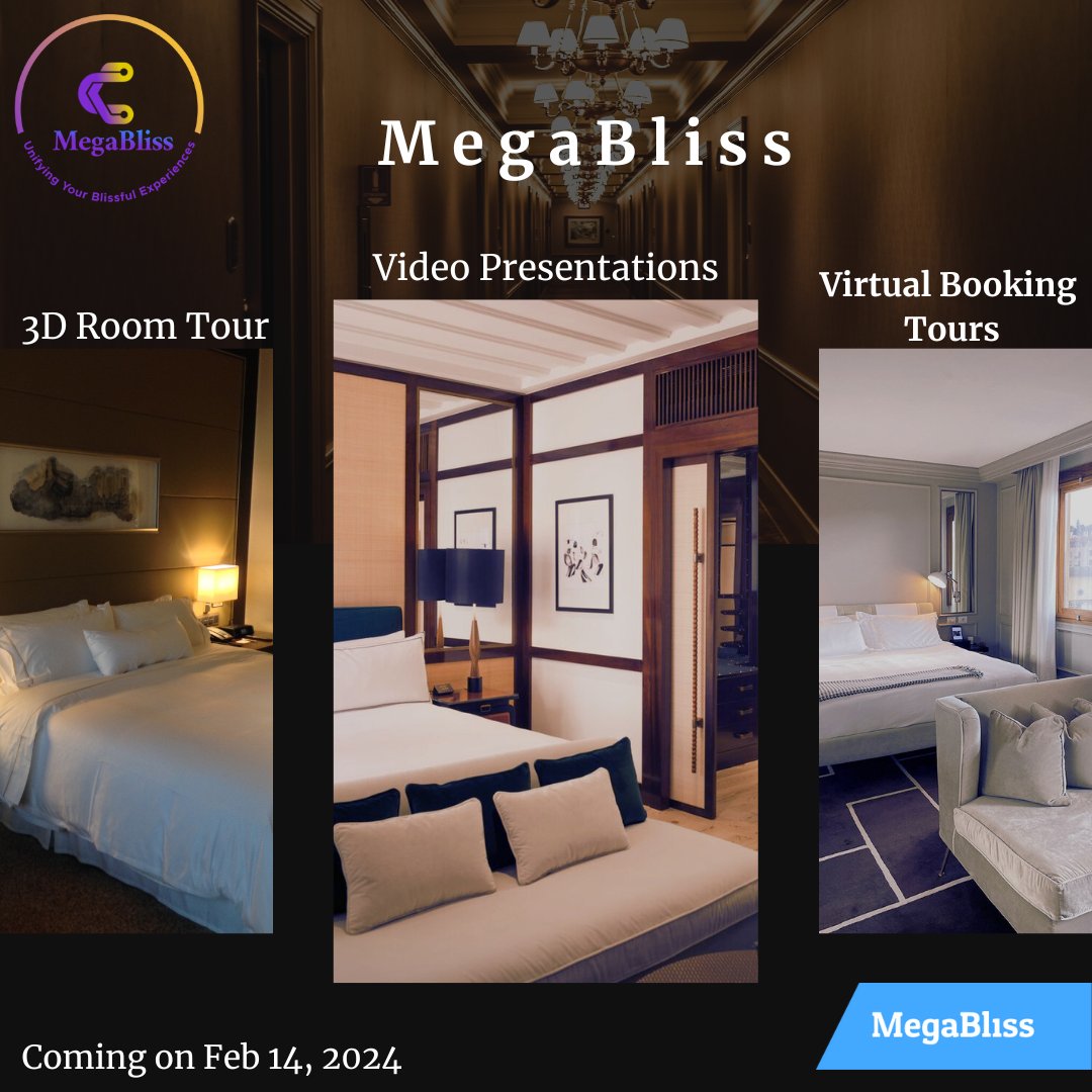 Ready to take your virtual experience to the next level? MegaBliss has got you covered with our 3D room tours and epic video presentations. #MegaBlissStays #BookWithConfidence #TravelAssurance #HotelBooking #MegaBliss #VirtualExperience #3DRoomTours