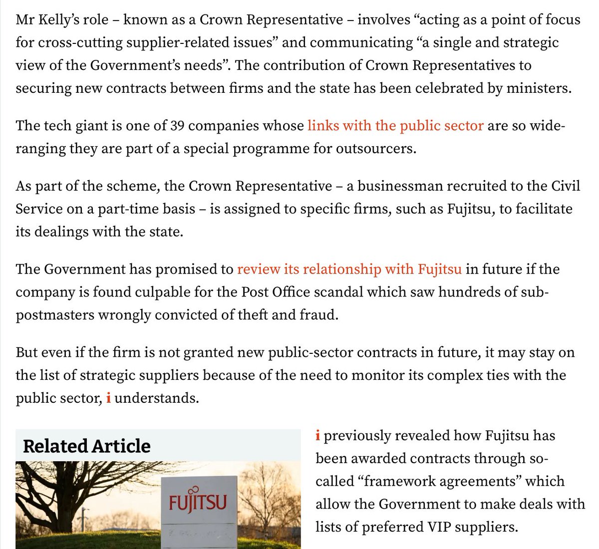 Ever wondered how the firm that made the faulty Horizon system for the Post Office gets so much government business? You pay for a civil servant to help it bit.ly/41YsO0E