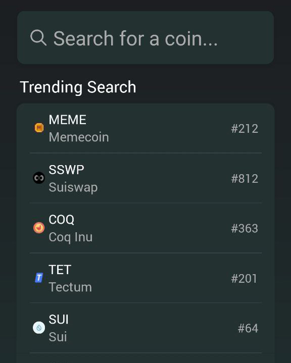 🔥SuiSwap is now TRENDING #2 on #CoinGecko! 🚀 Check out $SSWP on CoinGecko and hit the ⭐️! #SuiSwap #SSWP $SSWP #SUI