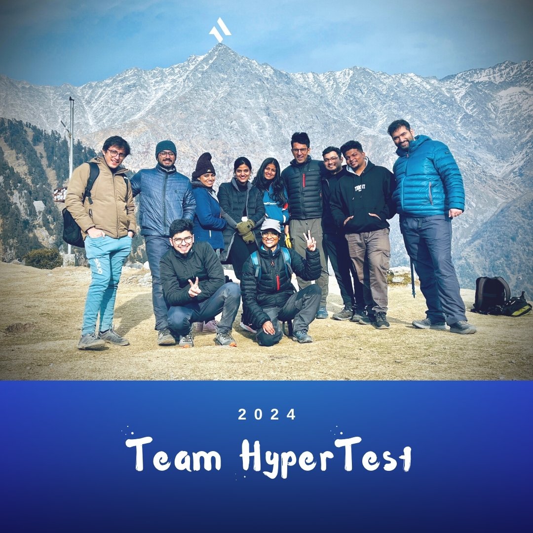 hypertest_inc's tweet image. Cheers to the start of 2024!🤩
We're reaching new heights—literally and figuratively! 🏔️😅
Our recent adventure in the mountains involved trekking and paragliding, & it was absolutely breathtaking.🪂🗻
The views were amazing, but it was our teamwork that kept us going strong.🤝