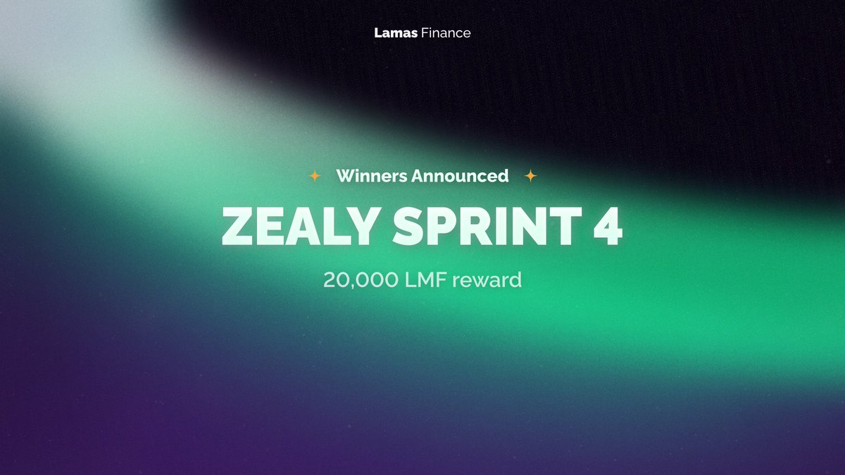 ✅ Zealy Sprint 4 has reached its thrilling conclusion, and we are excited to announce the winners! 

Check out the winner list: docs.google.com/spreadsheets/d…

🎁 All rewards will be distributed directly to your wallet on or around 20th January.

#Solana #BTC #Airdrop #Giveaway $LMF