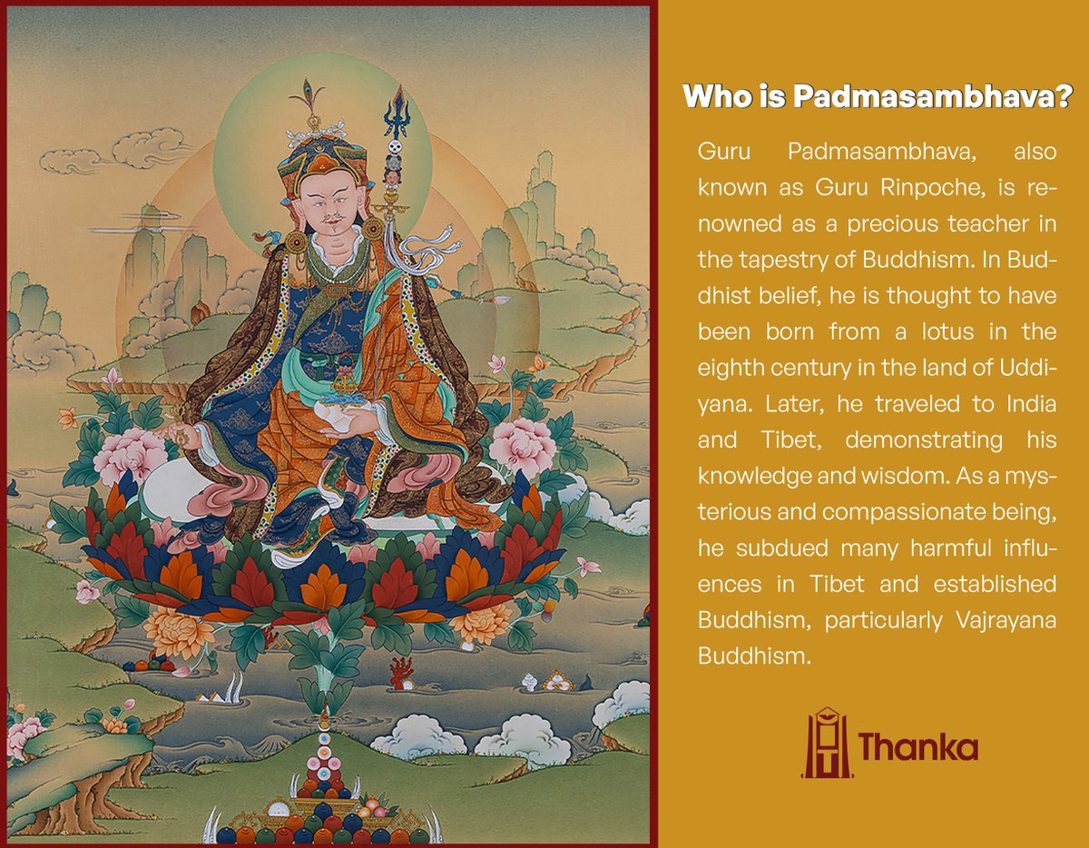 ZenArt40167300's tweet photo. 𝘿𝙤 𝙮𝙤𝙪 𝙠𝙣𝙤𝙬?
.
.
.
#gurupadmasambhava #tantricmaster #lotusborn #preciousguru #rinpoche #buddhism #buddhist #thangkaart #traditionalpainting #karmagadri #enlightenment #tanka #thanka #preservingancientart #thangkanepal https://t.co/s8FerjV2Uw
