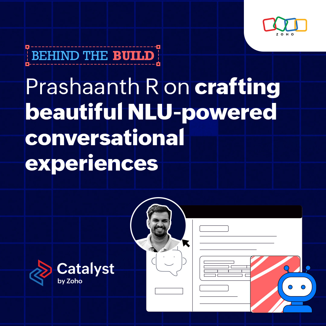 CatalystByZoho's tweet photo. Elevate your #botbuilding game with #AI!🧠🤖

Explore the journey of #ConvoKraft with @prashaanth1993, as he shares insights on crafting NLU-powered conversational experiences. Read the exclusive Q&amp;A for insights, tips, and exciting plans ahead👉https://t.co/9Antov7ttj
#AIchatbot https://t.co/crYQyGj2ni