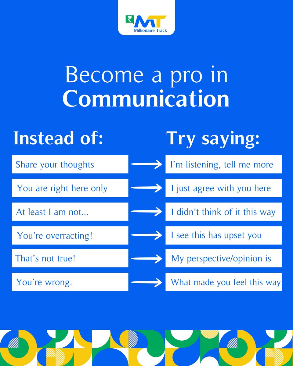 mtrackofficial's tweet photo. Share with your friends who want to be pro-communicators in their speaking skills 🗣️!

#millionairetrackofficial #millionaire #track #skills #speakingskill #communication https://t.co/Y8MST1ukng