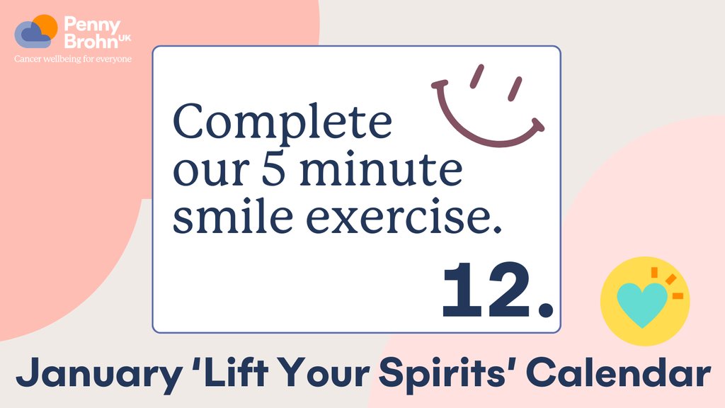 Today we're joined by a very special guest, Penny Brohn UK Ambassador <a href="/TomReadWilson/">Tom Read Wilson</a>.

Tom was kind enough to film this 5 minute exercise that will have you smiling throughout the day! 😁

Watch the full video over on our YouTube 📽️ l8r.it/JbIG