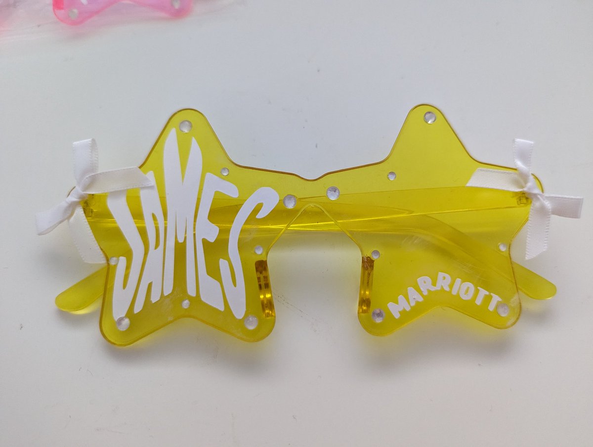flowsquig's tweet photo. James Marriott AWTY tour glasses anyone ⭐ https://t.co/T3ELJgepEf