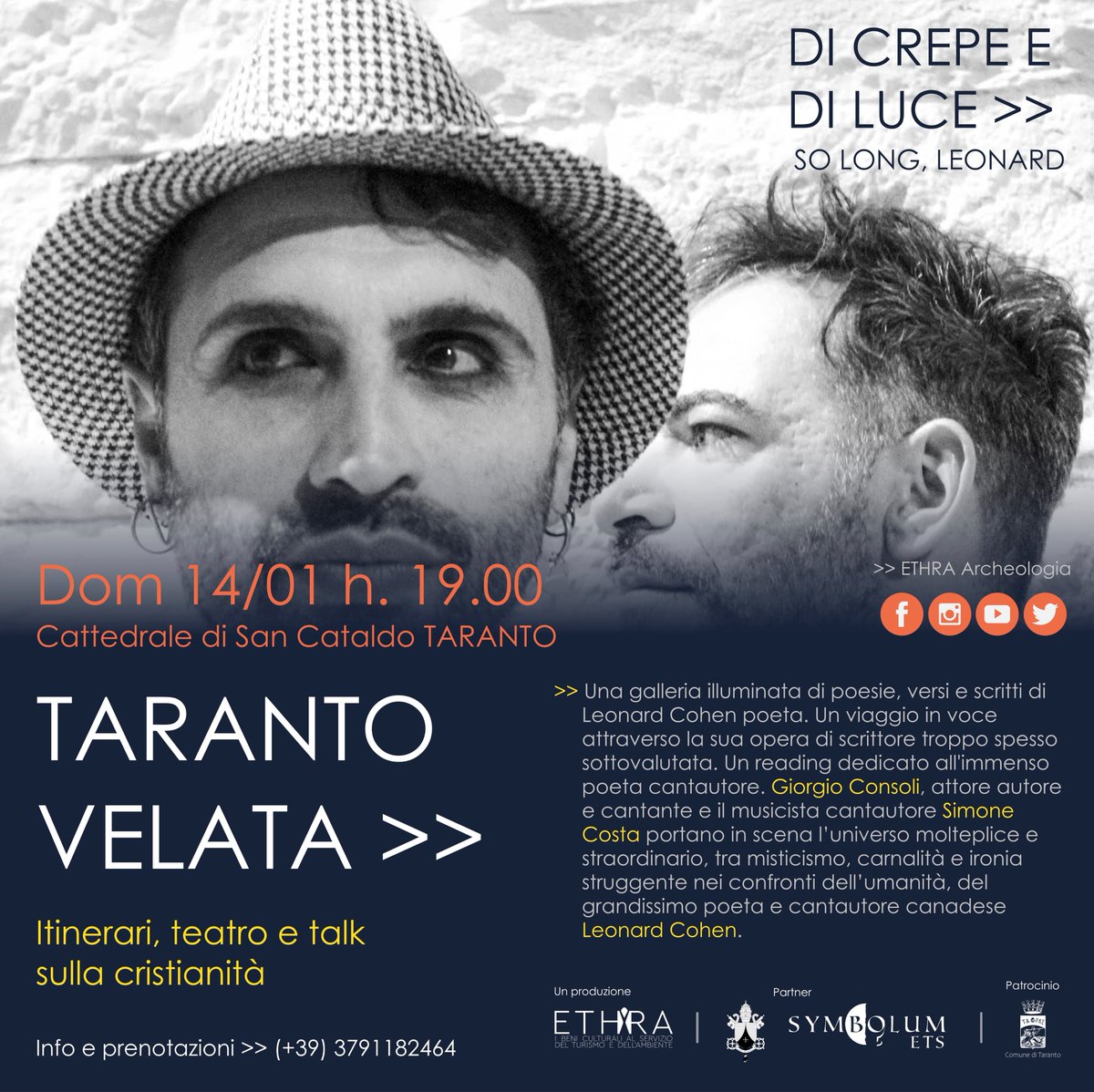 EthraArcheo's tweet photo. #TarantoVelata #Taranto #Puglia #WeAreInPuglia #LeonardCohen https://t.co/Ub2y4kRUIF
