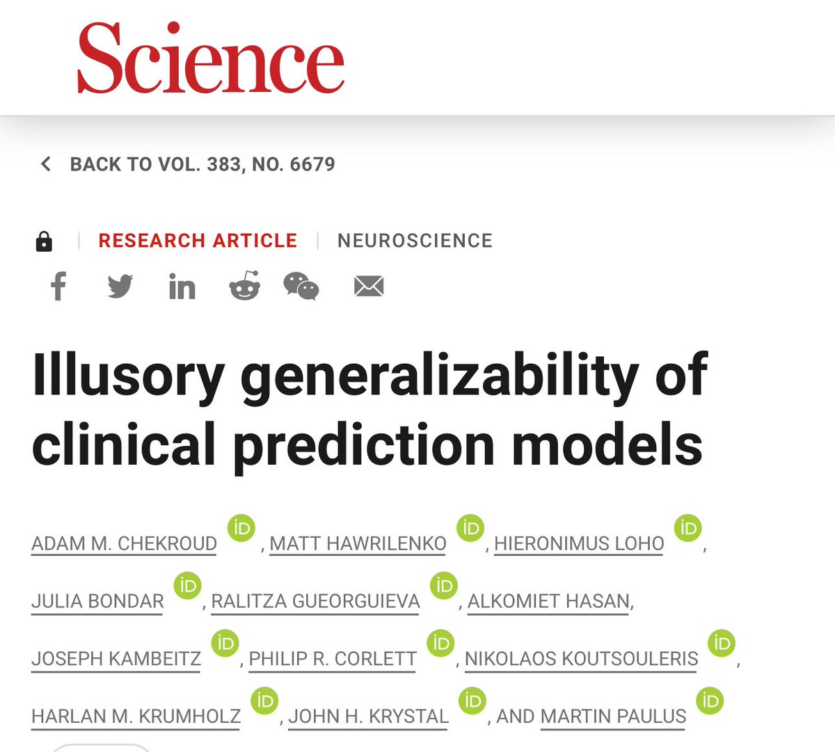 Danilo Bzdok (@danilobzdok) on Twitter photo I cant wait to read this one!
science.org/doi/10.1126/sc…
<a href="/mpwpaulus/">Martin Paulus</a> <a href="/joseph_kambeitz/">Joseph Kambeitz</a> <a href="/JohnKrystal/">John Krystal</a> @PhilCorlett1 <a href="/koutsouleris/">Nikolaos Koutsouleris</a> I cant wait to read this one!
science.org/doi/10.1126/sc…
<a href="/mpwpaulus/">Martin Paulus</a> <a href="/joseph_kambeitz/">Joseph Kambeitz</a> <a href="/JohnKrystal/">John Krystal</a> @PhilCorlett1 <a href="/koutsouleris/">Nikolaos Koutsouleris</a>