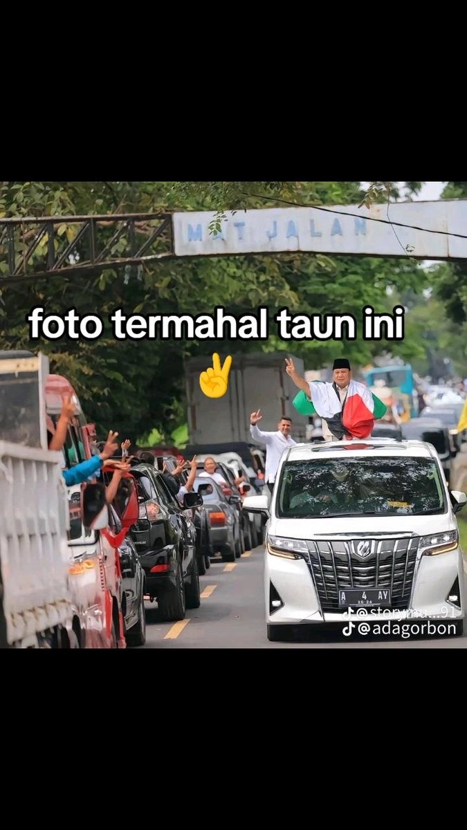 xquitavee's tweet photo. Photo terkeren

Smua pengendara yg berpapasan dgn pa @prabowo smua mengacungkan 2 jari ✌

All in Prabowo Gibran ✌

#WaktunyaPrabowo https://t.co/UAC6Y3HytT