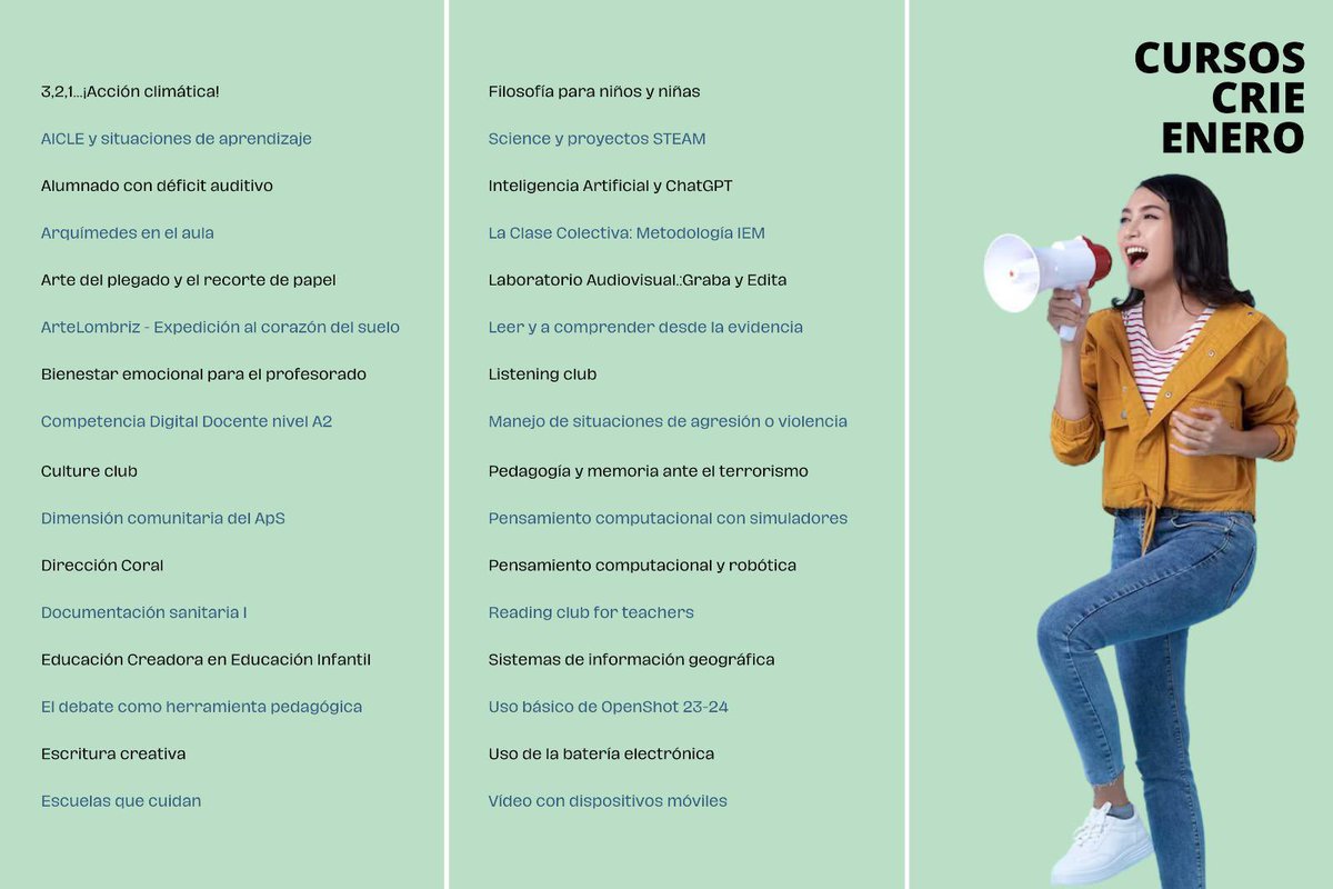 ❄️ Comenzamos el mes de enero con la convocatoria de cursos más fresca ⛄️ larioja.org/edu-innovacion…