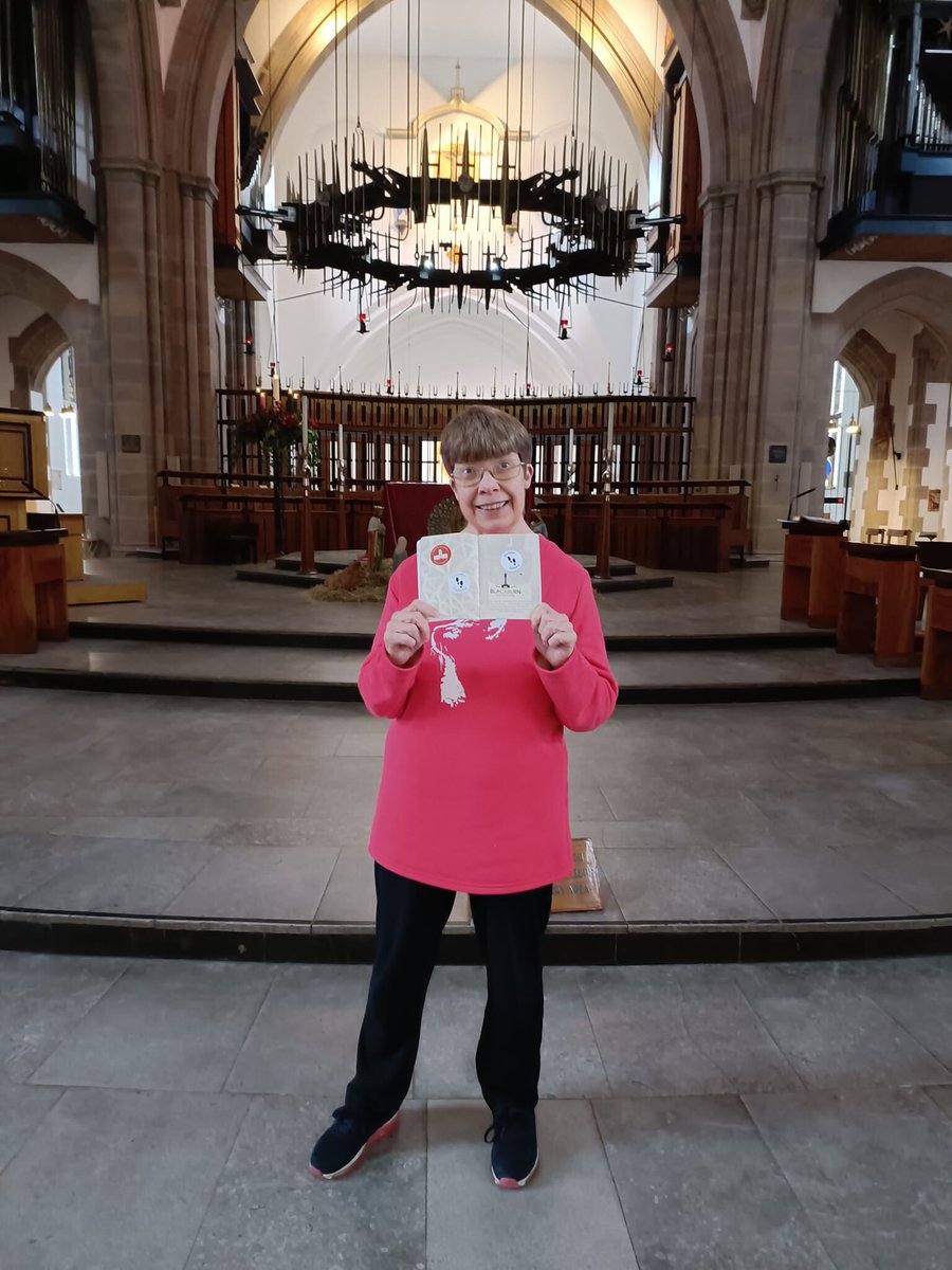 rhiannonhrees's tweet photo. Blackburn Cathedral yesterday. The welcome noted that I had a nice shiny sticker for Saint Paul’s Cathedral. She wasn’t issued with that one 🎉 https://t.co/TuS21qtY4r