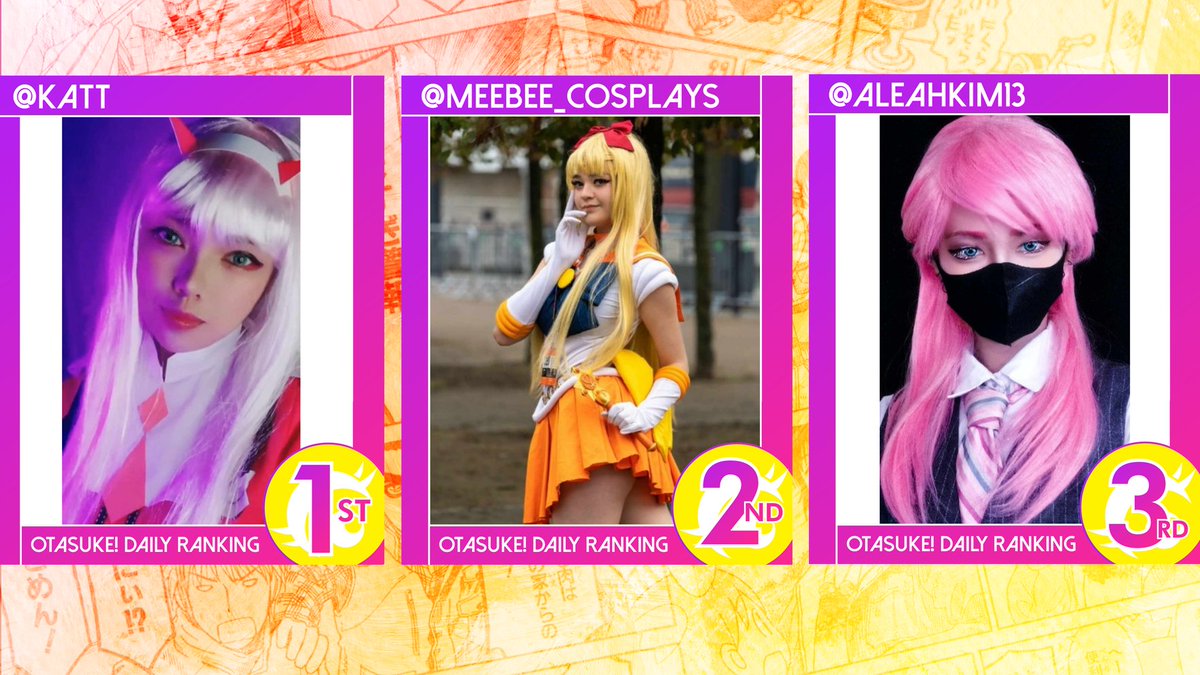 🌟OTASUKE デイリーランキング🏆

🥇@Katt
#ゼロツー
🥈<a href="/Meebee_cosplays/">meebee_cosplays</a>
#セーラーヴィーナス/#セーラームーン
🥉@Aleahkim13
#三途春千夜/#東京リベンジャーズ

アプリダウンロードはこちらから
Otasuke!コスプレコミュニティアプリ
👉otasukejp.com
#cot $cot #コスプレ #コスプレイヤー