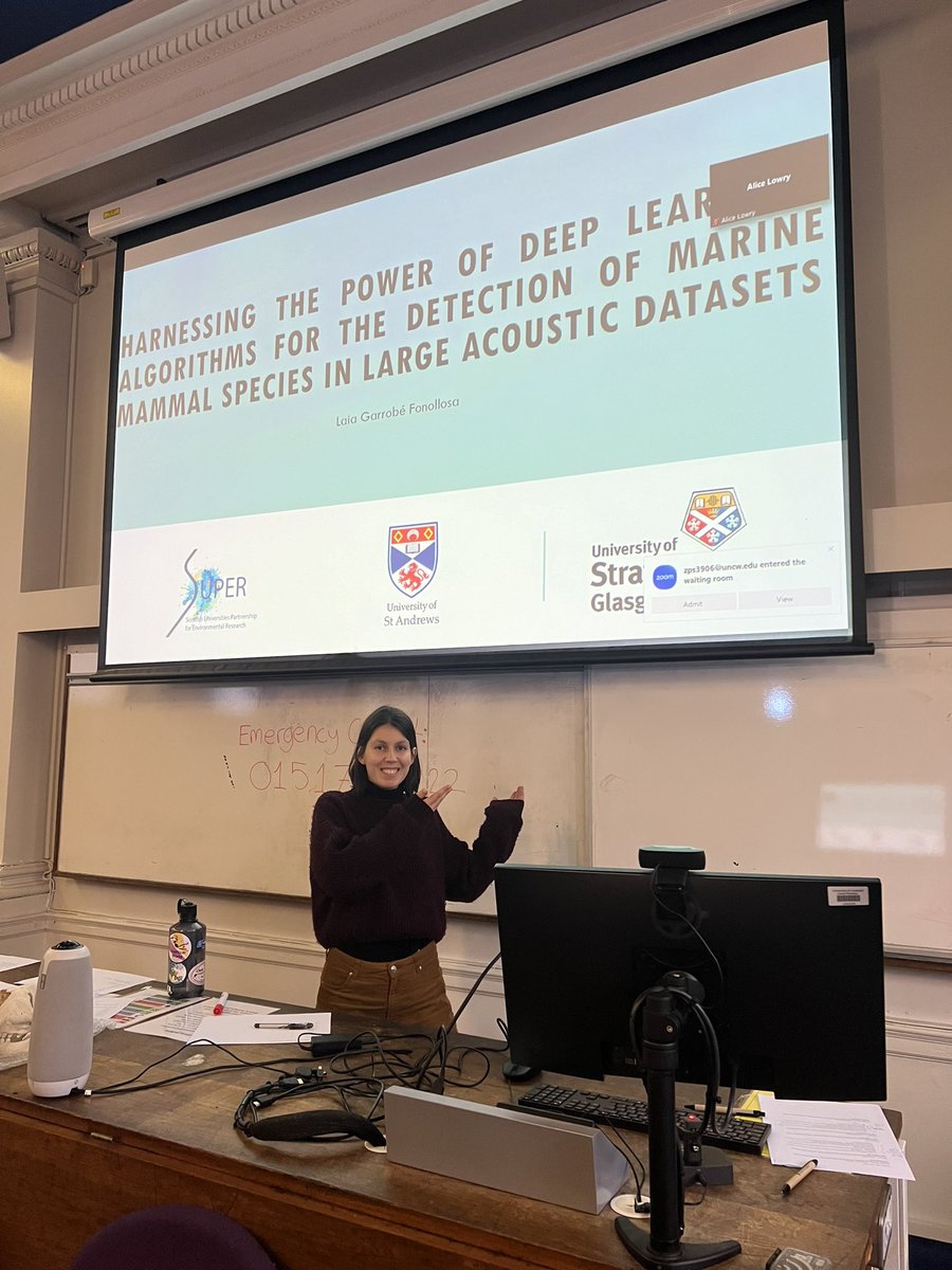 UKIRSC_SMM's tweet photo. Next we have @_garrobe presenting her work using Variational AutoEncoders on passive acoustic data #UKIRSC24 https://t.co/hHE7n0lclz