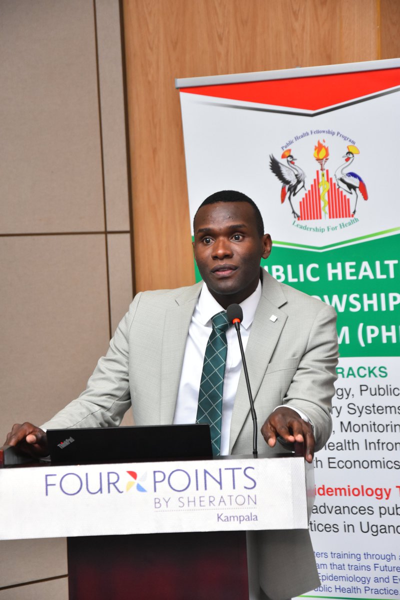 MakSPH's tweet photo. Dr. Robert Zavuga, was during the fellowship attached to the Public Health Emergency Operations Center (PHEOC), which serves as Uganda's central organizing body for all public health emergencies. 
#PHFPCohort2022Graduation https://t.co/9HSfjxbBGM