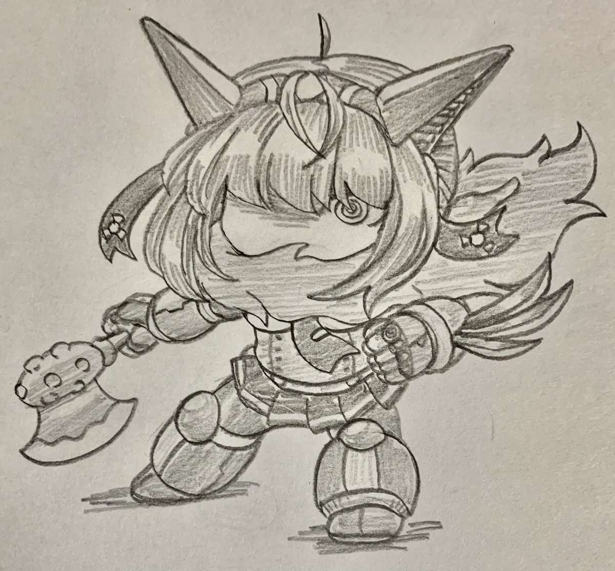 #みんなでデフォルメ絵をあげて幸せな気分になろう
ラクなのでデフォルメらくがきしかしてない🤪 