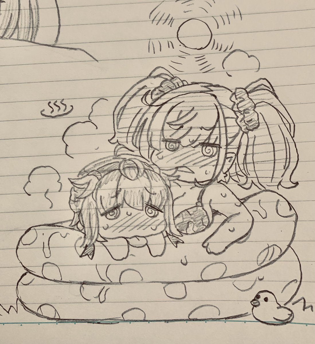 #みんなでデフォルメ絵をあげて幸せな気分になろう
ラクなのでデフォルメらくがきしかしてない🤪 