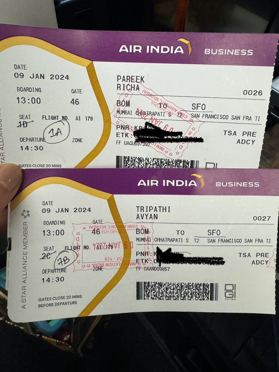 richapareek's tweet photo. I chose @airindia on a recent trip to India and paid business class fare to make travel easy on my special needs son! It was nearly impossible to find seats together at checkin And at boarding gate, the staff conveniently changed our chosen seats to be 7 seats apart! My son is 6! https://t.co/wyvRVnLyjC