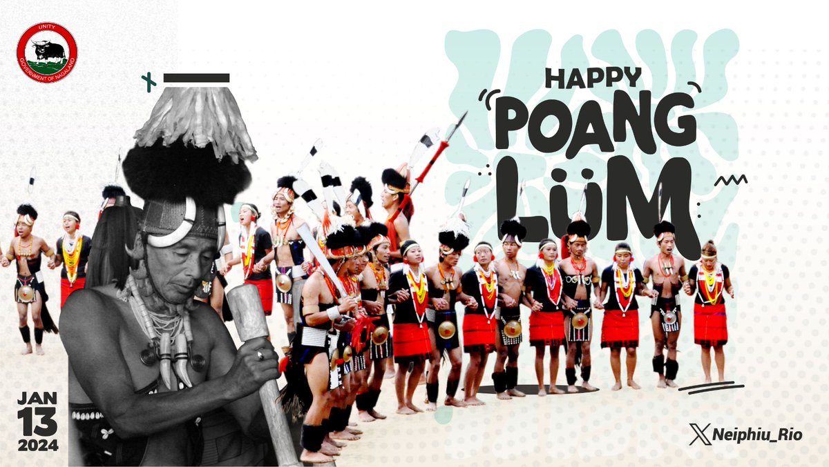 Happy Poang Lüm to the Chang community. May the festival, which heralds the beginning of cultivation process bring blessings for a bountiful harvest and may the festivity foster unity and friendship. I wish you all a prosperous year ahead. #Nagaland #LandOfFestivals