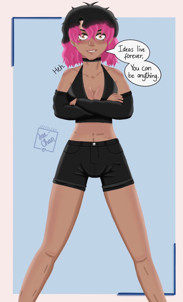 itsjusst_Jae's tweet photo. Barbie inspired (almost a year later since the movie came out LMAO) ๐ฉท๐ซ
โข
#digitalart #ProcreateArt #Barbie #pink #oc #badass #beanything #animeart #animefanart #fyp #foryoupage #art https://t.co/zhVWw4en2G